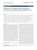 Báo cáo hóa học: 