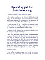 Hạn chế sự phá hại của ốc bươu vàng docx