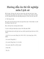 Hướng dẫn ôn thi tốt nghiệp môn Lịch sử potx