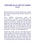 VIÊM PHẾ QUẢN TRUYỀN NHIỄM Ở GÀ pptx