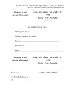 MẪU HỒ SƠ PHƯƠNG ÁN GIÁ pptx