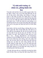 Vệ sinh môi trường và chăm sóc, phòng bệnh cho heo docx