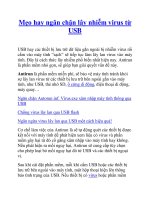 Mẹo hay ngăn chặn lây nhiễm virus từ USB potx