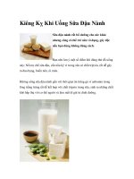 Kiêng Kỵ Khi Uống Sữa Đậu Nành pptx