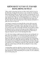KIỂM SOÁT VI TẢO VÀ TẢO SỢI BẰNG ĐỒNG SUNFAT pot