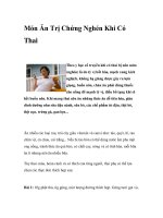 Món Ăn Trị Chứng Nghén Khi Có Thai pot