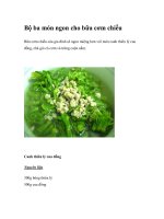 Bộ ba món ngon cho bữa cơm chiều pot