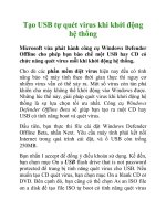 Tạo USB tự quét virus khi khởi động hệ thống pot