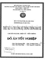 Thiết kế và thi công hệ thống thông báo xe trong các building