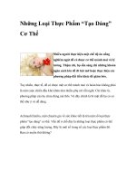 Những Loại Thực Phẩm “Tạo Dáng” Cơ Thể pptx