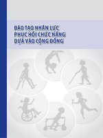 Đào tạo nhân lực Phục hồi chức năng