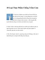 10 Loại Thực Phẩm Chống Trầm Cảm pptx