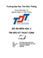 tìm hiểu kỹ thuật cdma - nghiên cứu và triển khai mạng thông tin di động cdma