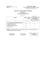 MẪU BÁO CÁO LƯU CHUYỂN TIỀN TỆ GIỮA NIÊN ĐỘ (Dạng đầy đủ) (Theo phương pháp gián tiếp) ppt