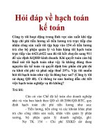 Hỏi đáp về hạch toán kế toán docx