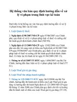 Hệ thống văn bản quy định hướng dẫn về xử lý vi phạm trong lĩnh vực kế toán doc