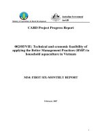 Báo cáo khoa học nông nghiệp 