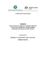 Báo cáo khoa học nông nghiệp 