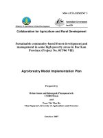 Báo cáo khoa học nông nghiệp 