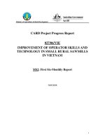 Báo cáo khoa học nông nghiệp 