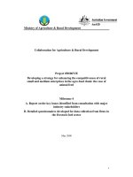 Báo cáo khoa học nông nghiệp 