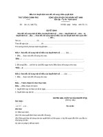 Mẫu 9.2- Quyết định sửa đổi, bổ sung nhiều quyết định pptx