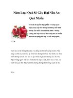 Năm Loại Quả Sẽ Gây Hại Nếu Ăn Quá Nhiều pdf