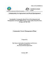 Báo cáo khoa học nông nghiệp 