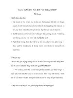 BÀI 6: CỦNG CỐ: VĂN BẢN “CÔ BÉ BÁN DIÊM” potx