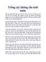 Trồng cây không cần tưới nước pptx
