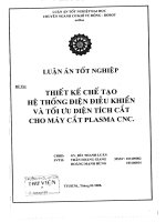 Thiết kế chế tạo hệ thống điện điều khiển và tối ưu diện tích cắt cho máy cắt plasma CNC