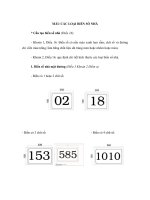 MẪU CÁC LOẠI BIỂN SỐ NHÀ doc