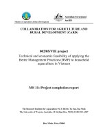 Cooperation programs and agricultural rural developmen: