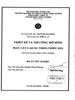 Thiết kế và thi công mô hình máy cắt cao su theo chiều dài