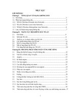 nguyên lý mạng lan không dây. đi sâu tính toàn vùng phủ sóng của các trạm chuyển tiếp