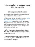 Phần mềm hỗ trợ kê khai thuế HTKK 2.5.5 thay cho 2.5.4 pptx