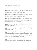 MỘT SỐ BÀI TOÁN KHÁC VỀ TỈ SỐ doc