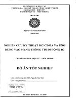 Nghiên cứu kỹ thuật MC CDMA và ứng dụng vào mạng thông tin di động 4G