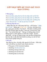 LỚP NHẬP MÔN KẾ TOÁN (KẾ TOÁN ĐẠI CƯƠNG) pot