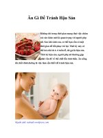 Ăn Gì Để Tránh Hậu Sản pot