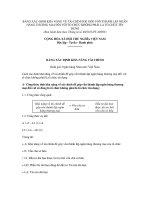 MẪU BẢNG XÁC ĐỊNH KHẢ NĂNG VỀ TÀI CHÍNH ĐỂ GÓP VỐN THÀNH LẬP NGÂN HÀNG THƯƠNG MẠI ĐỐI VỚI TỔ CHỨC KHÔNG PHẢI LÀ TỔ CHỨC TÍN DỤNG pptx