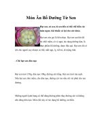 Món Ăn Bổ Dưỡng Từ Sen ppt