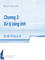 Tin học cơ sở-Chương 3: Bài 3 doc