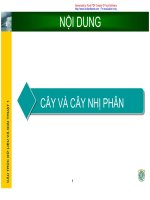 Cấu trúc dữ liệu và giải thuật-Cây và cây nhị phân pptx