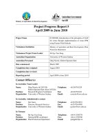 Báo cáo khoa học nông nghiệp 