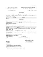 MẪU QUYẾT ĐỊNH Gia hạn tạm giữ tang vật, phương tiện vi phạm hành chính pptx