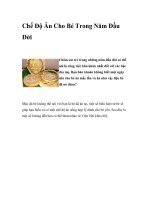 Chế Độ Ăn Cho Bé Trong Năm Đầu Đờ pptx