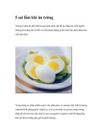 5 sai lầm khi ăn trứng docx
