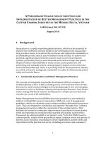 Báo cáo khoa học nông nghiệp 