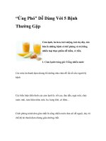 “Ứng Phó” Dễ Dàng Với 5 Bệnh Thường Gặp ppt